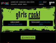 Tablet Screenshot of girlsrockroanoke.org